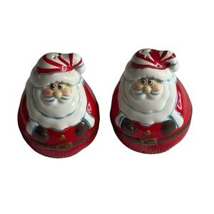 Vintage BRINN'S Santa‎ Claus Figural Salt & Pepper Shakers